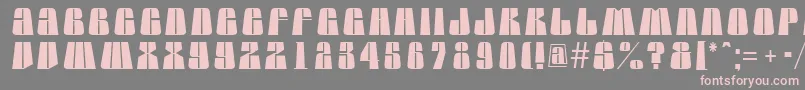 AGlobuslnbk Font – Pink Fonts on Gray Background