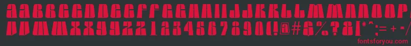AGlobuslnbk Font – Red Fonts on Black Background