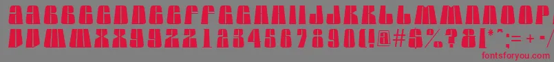 AGlobuslnbk Font – Red Fonts on Gray Background