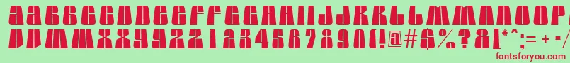 AGlobuslnbk Font – Red Fonts on Green Background