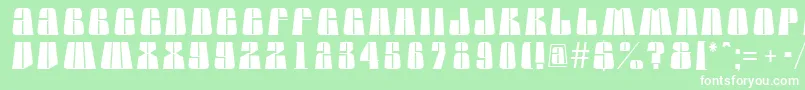 AGlobuslnbk Font – White Fonts on Green Background