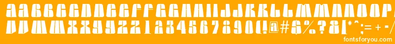 AGlobuslnbk Font – White Fonts on Orange Background