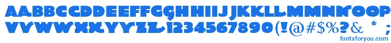QuotaBold Font – Blue Fonts on White Background