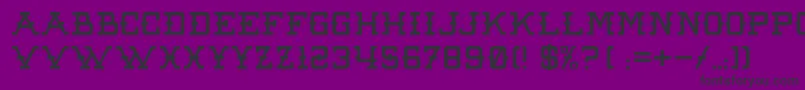 Шрифт RawDenimAudacity – чёрные шрифты на фиолетовом фоне