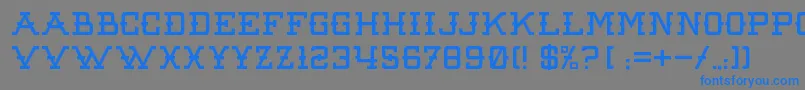 RawDenimAudacity Font – Blue Fonts on Gray Background