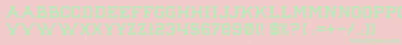 RawDenimAudacity Font – Green Fonts on Pink Background