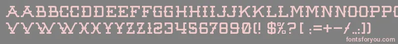 Шрифт RawDenimAudacity – розовые шрифты на сером фоне