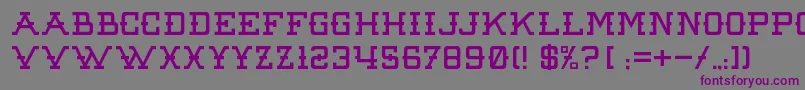 RawDenimAudacity Font – Purple Fonts on Gray Background