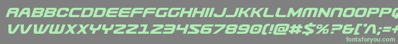 Usuziital Font – Green Fonts on Gray Background