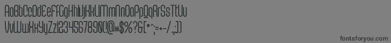 Шрифт ScantypeboldPersonal – чёрные шрифты на сером фоне