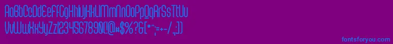 ScantypeboldPersonal Font – Blue Fonts on Purple Background