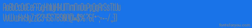 ScantypeboldPersonal Font – Gray Fonts on Blue Background