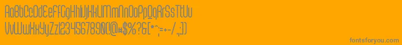 フォントScantypeboldPersonal – オレンジの背景に灰色の文字