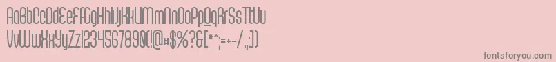 フォントScantypeboldPersonal – ピンクの背景に灰色の文字