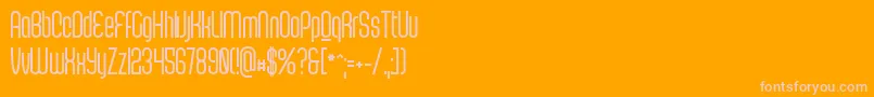 Шрифт ScantypeboldPersonal – розовые шрифты на оранжевом фоне