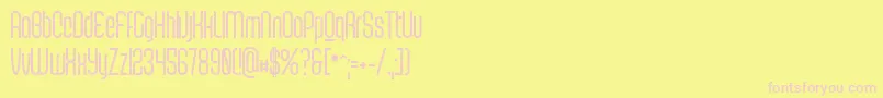 ScantypeboldPersonal Font – Pink Fonts on Yellow Background