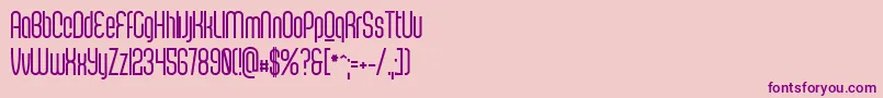 ScantypeboldPersonal-fontti – violetit fontit vaaleanpunaisella taustalla