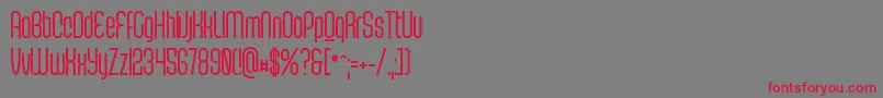 ScantypeboldPersonal-Schriftart – Rote Schriften auf grauem Hintergrund