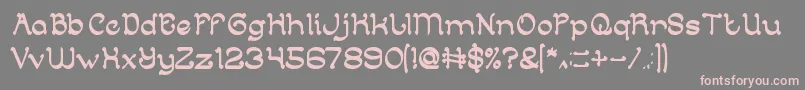 ArabianKnight Font – Pink Fonts on Gray Background