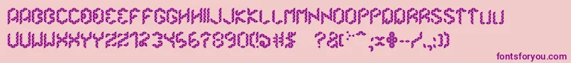 Merkur Font – Purple Fonts on Pink Background