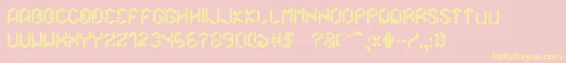 Merkur Font – Yellow Fonts on Pink Background