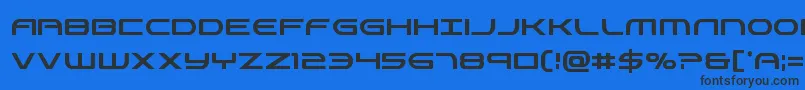 Antietamxtracond Font – Black Fonts on Blue Background