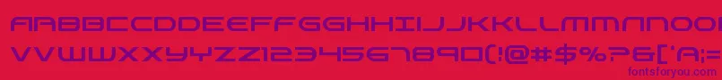 Antietamxtracond Font – Purple Fonts on Red Background