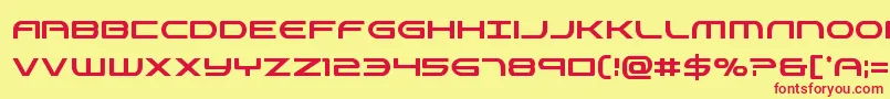 Antietamxtracond Font – Red Fonts on Yellow Background