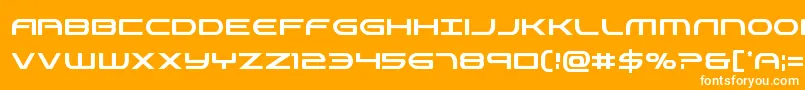 Antietamxtracond Font – White Fonts on Orange Background