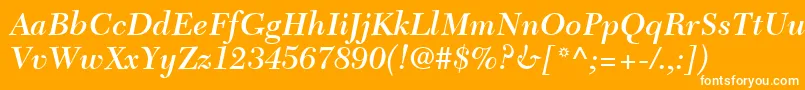 TycoonSsiSemiBoldItalic Font – White Fonts on Orange Background