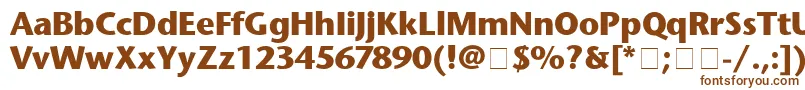 Шрифт StoneSansBold – коричневые шрифты на белом фоне