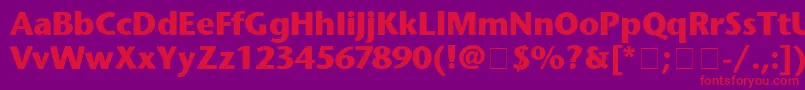 StoneSansBold Font – Red Fonts on Purple Background