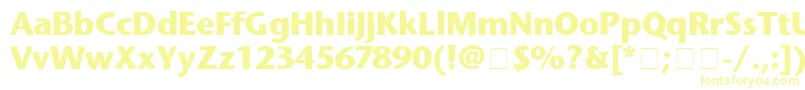 StoneSansBold-fontti – keltaiset fontit