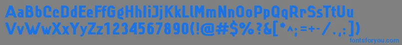 Linblk Font – Blue Fonts on Gray Background