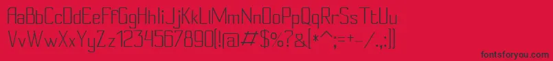 Conylight Font – Black Fonts on Red Background