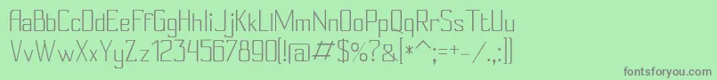 Conylight Font – Gray Fonts on Green Background