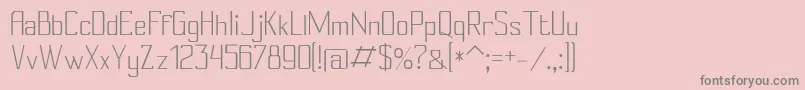 Conylight Font – Gray Fonts on Pink Background