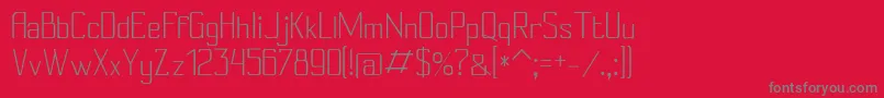 Conylight Font – Gray Fonts on Red Background