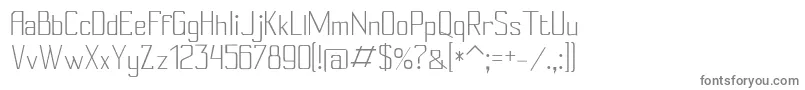 Conylight Font – Gray Fonts on White Background