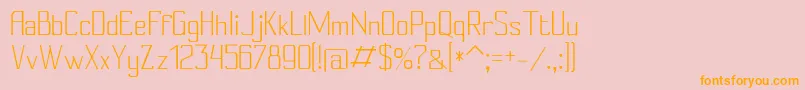 Conylight Font – Orange Fonts on Pink Background