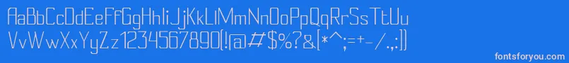 Conylight Font – Pink Fonts on Blue Background
