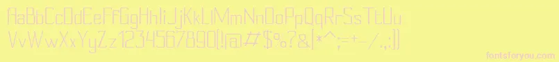 Conylight Font – Pink Fonts on Yellow Background