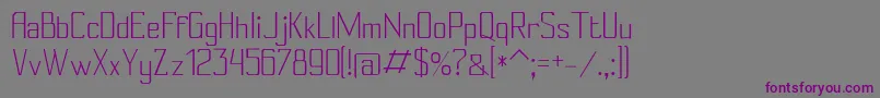 Шрифт Conylight – фиолетовые шрифты на сером фоне