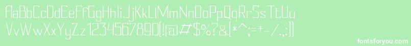 Conylight Font – White Fonts on Green Background