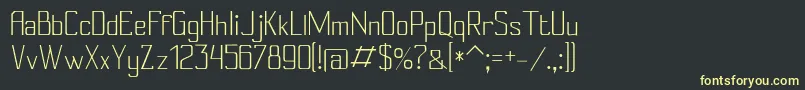 Conylight Font – Yellow Fonts on Black Background