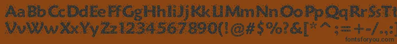 Sprinkles Font – Black Fonts on Brown Background