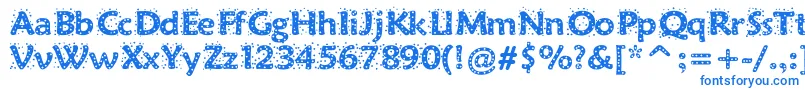 Sprinkles Font – Blue Fonts on White Background