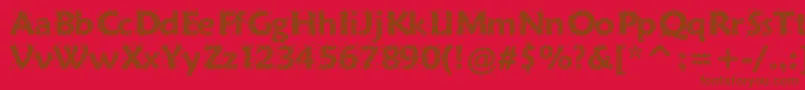 Sprinkles Font – Brown Fonts on Red Background