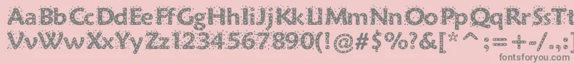 Sprinkles Font – Gray Fonts on Pink Background