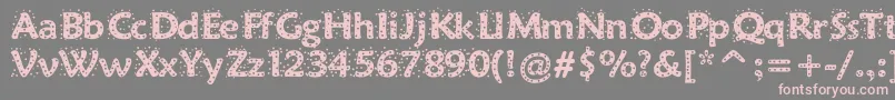 Sprinkles-Schriftart – Rosa Schriften auf grauem Hintergrund